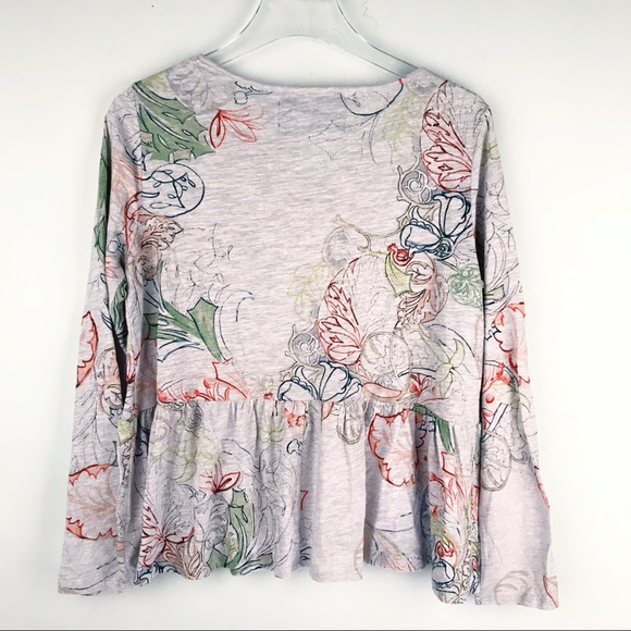 ❌SOLD❌Anthropologie Meadow Rue Peplum Floral - Picture 6 of 8